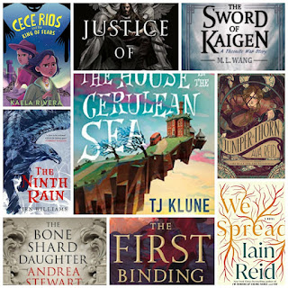 Collage of books you can buy me for Valentine's Day